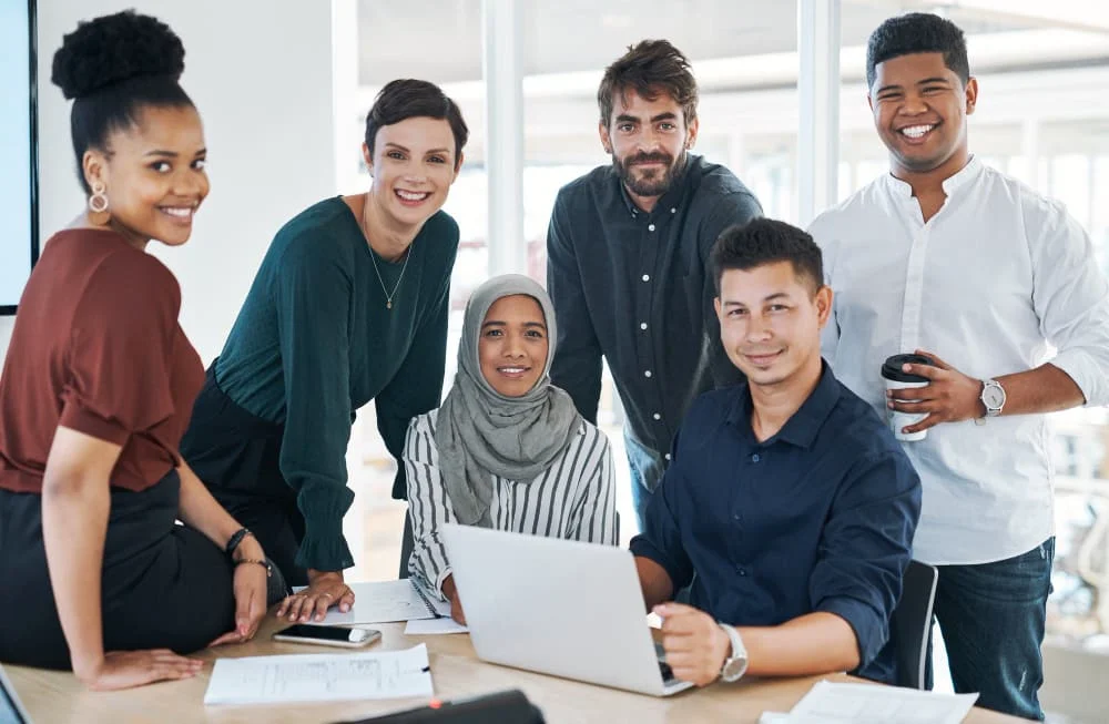 Skilled professional in Australian workplace