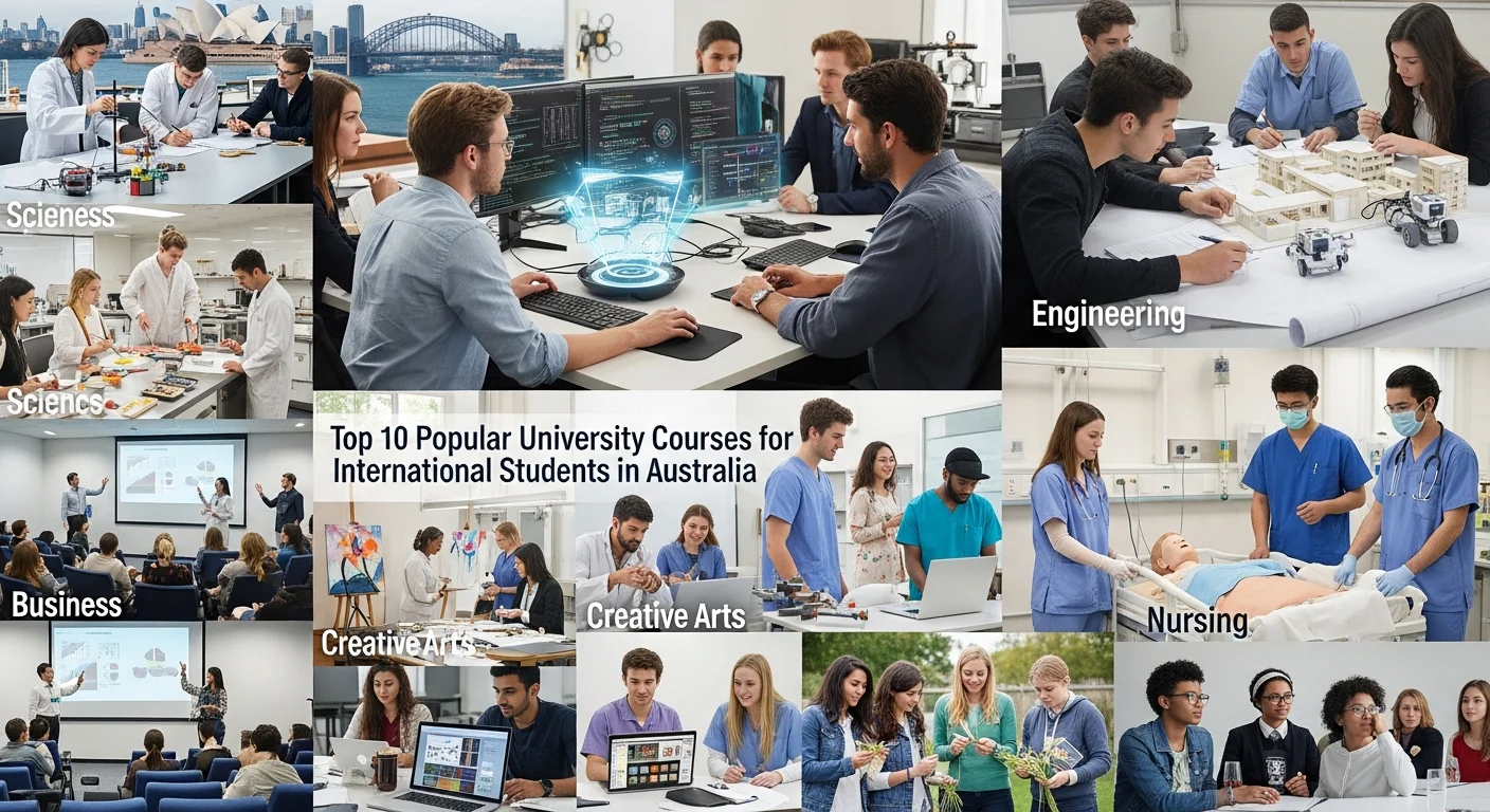 Top 10 Most Popular Courses for International Students in Australia
